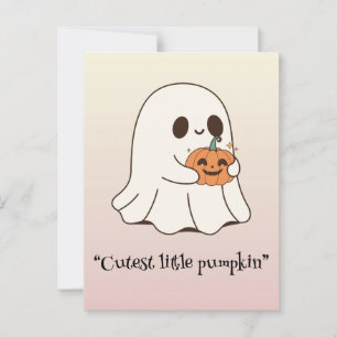 Kawaii boek, leuke spookachtige Halloween Briefkaart