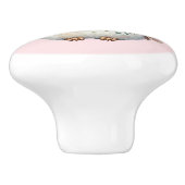 Kawaii Boho Uil Illustratie Keramische Knop (Zijkant)