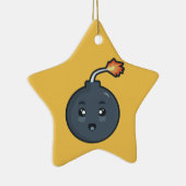 Kawaii Bomb Keramisch Ornament (Rechts)