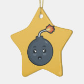 Kawaii Bomb Keramisch Ornament (Links)