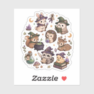 Kawaii Bos Magisch Dieren Sticker Set