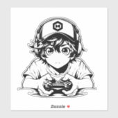 Kawaii Boy Sticker – Cute Design (Vel)