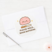 Kawaii Brain Buffering Sticker (Enveloppe)