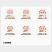 Kawaii Brain Buffering Sticker (Feuille)