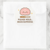 Kawaii Brain Buffering Sticker (Sac)
