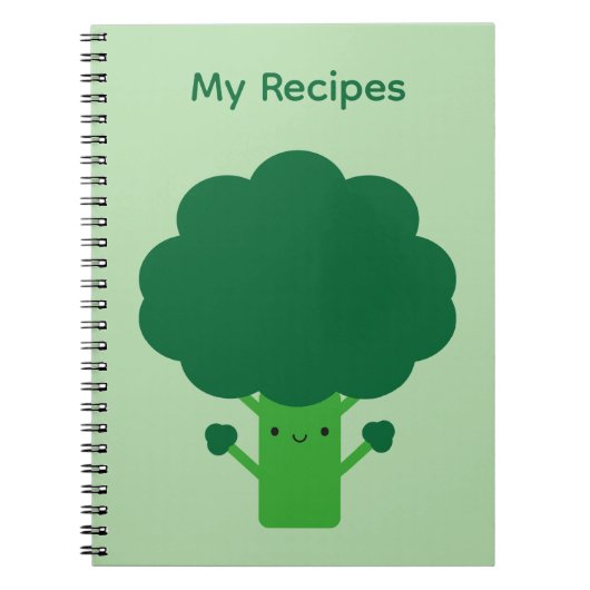 Kawaii Broccoli Notitieboek (Voorkant)