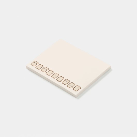 Kawaii Brood / Toast Post-it® Notes (Schuin)