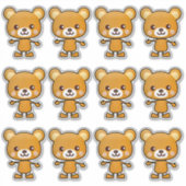 Kawaii Brown Bear_GC - Sticker (Devant)