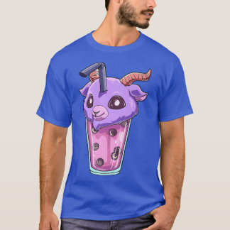 Kawaii Bubble Tea Baphomet Funny Boba Tea 1184 T-shirt