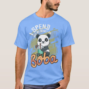 Kawaii Bubble Tea Panda Funny Boba Tea 1200 T-shirt