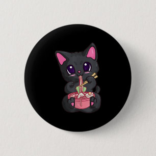 Kawaii Bubble Tea's for Women Boba Maneki Neko Cat Ronde Button 5,7 Cm