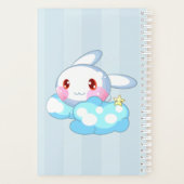 Kawaii Bunny, Cloud & Star Custom Planner (Achterkant)