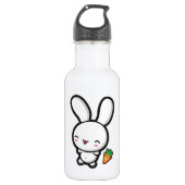Kawaii Bunny en Carrot Waterfles (Voorkant)