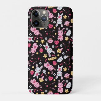 Kawaii Bunny Pattern iPhone 11 Pro Hoesje