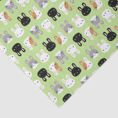 Kawaii Bunny Rabbits Tissuepapier (Detail)