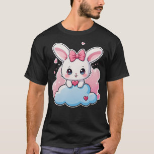 Kawaii Bunny Schattige Chibi Konijn Kunst Op T-shirt
