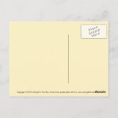 Kawaii Bunny Squares Briefkaart (Achterkant)