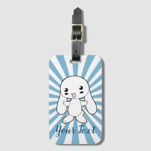 Kawaii Bunny's Hug Custom Bagagelabel