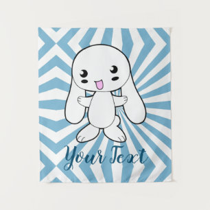 Kawaii Bunny's Hug Custom Wandkleed