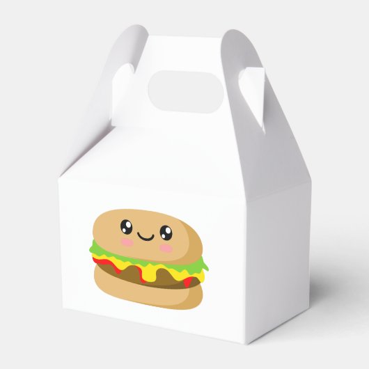 Kawaii Burger Bedankdoosjes (Voorkant Zijde)
