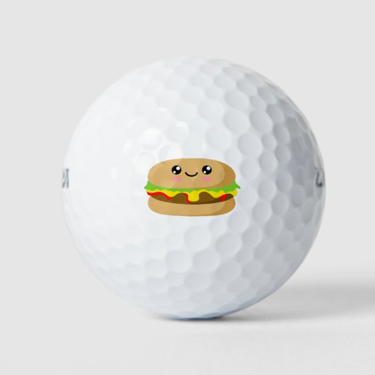 Kawaii Burger Golfballen (Voorkant)