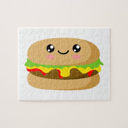 Kawaii Burger Legpuzzel (Horizontaal)