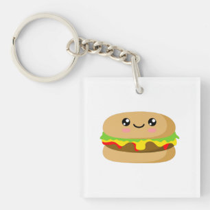 Kawaii Burger Sleutelhanger