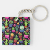 Kawaii Cactus Keychain (Achterkant)