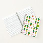 Kawaii Cactus Monogramme Carnet spiral (Intérieur)