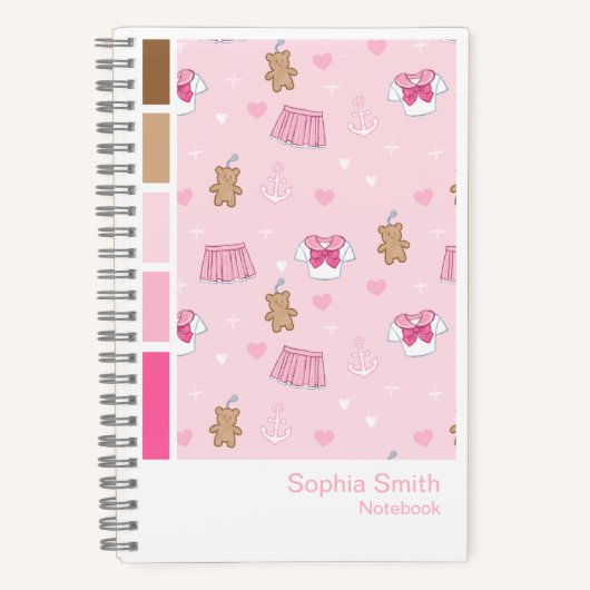 Kawaii Campus Vertical Palette Notebook Notitieboek (Voorkant)