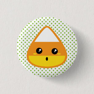 Kawaii Candy Corn Button