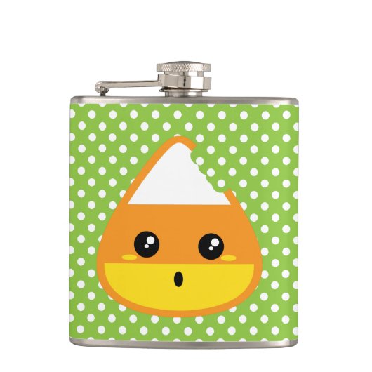 Kawaii Candy Corn Flask Heupfles (Voorkant)