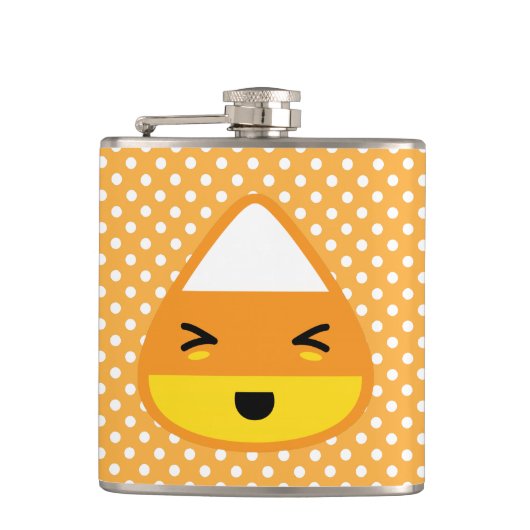 Kawaii Candy Corn Flask Heupfles (Voorkant)