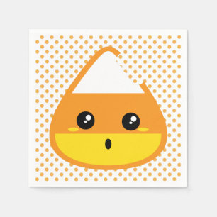 Kawaii Candy Corn Napkins Servetten