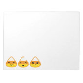 Kawaii Candy Corn Notepad Notitieblok (Voorkant)