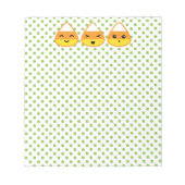 Kawaii Candy Corn Notepad Notitieblok (Voorkant)