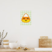 Kawaii Candy Corn Poster Print (Keuken)