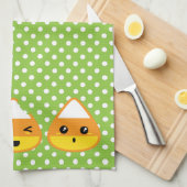 Kawaii Candy Corn Serviette de cuisine (Quart Plié)
