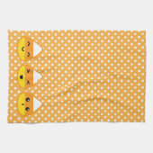 Kawaii Candy Corn Serviette de cuisine (Horizontal)
