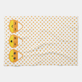 Kawaii Candy Corn Serviette de cuisine (Horizontal)