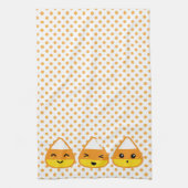 Kawaii Candy Corn Serviette de cuisine (Vertical)