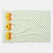 Kawaii Candy Corn Serviette de cuisine (Horizontal)