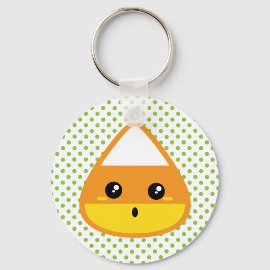 Kawaii Candy Corn Sleutelhanger (Voorkant)