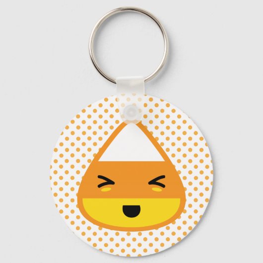 Kawaii Candy Corn Sleutelhanger (Voorkant)