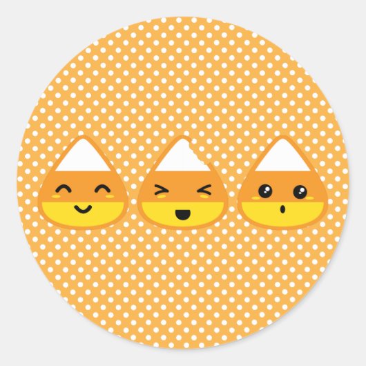 Kawaii Candy Corn Stickers (Voorkant)