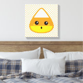 Kawaii Candy Corn Wrapped Canvas Afdruk (Insitu (Slaapkamer))
