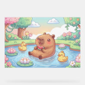 Kawaii capy in a pond (Recto)
