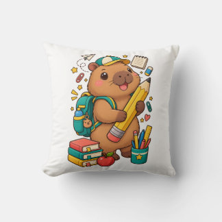 Kawaii Capybara Schoolbenodigdheden Worp Kussen