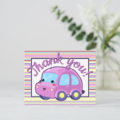 Kawaii Car Briefkaart (Staand voorkant)