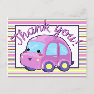 Kawaii Car Briefkaart